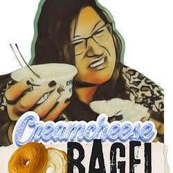 cream cheese bagel logo