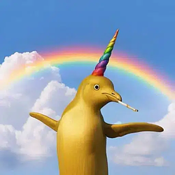 Golden Penguin Unicorn