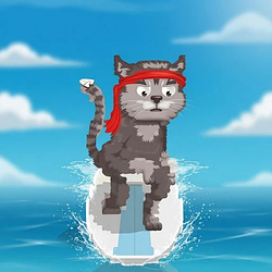 Surfing Kitty