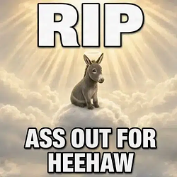 Ass out for Heehaw logo