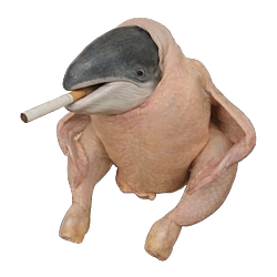 Smoking Chicken Whale logo
