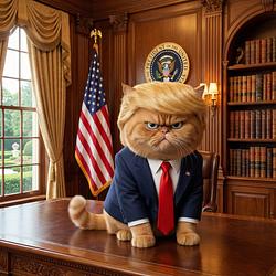 Grump Trumps Cat logo