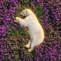 Just a chill bear logo