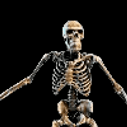 Skeleton Banging Shield logo