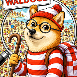 Where's waldoge on anon logo