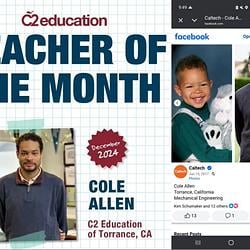 Teacher of the month logo