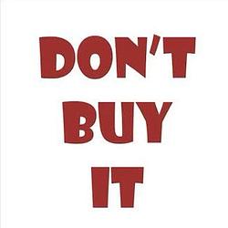 Don't buy it logo