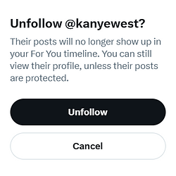 Unfollowed