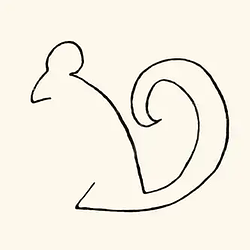 Squirrel by Pablo Picasso logo