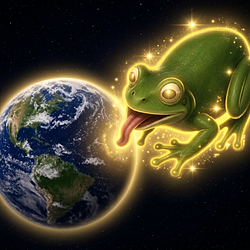 licking frog