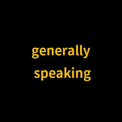 generally speaking / BNB