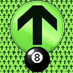 8bit run up coming soon logo
