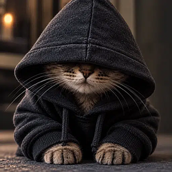 The hood stays down