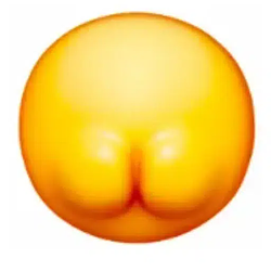 Butt Emoji logo