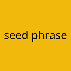 seed phrase / BNB