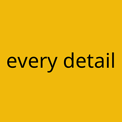 every detail / BNB